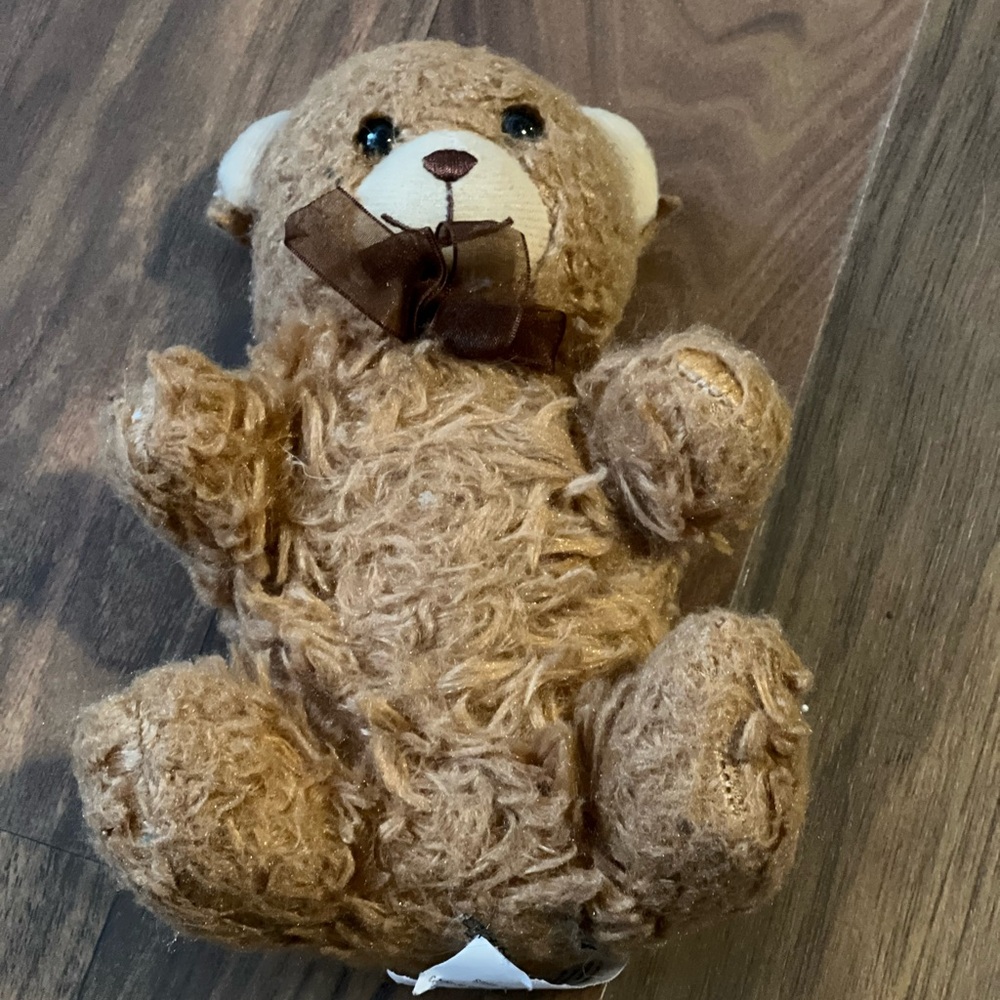 Adorable Brown Teddy Bear with Bow
